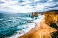 Twelve Apostles at great ocean road in australia Royalty Free Stock Photo