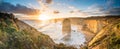 The Twelve Apostles an iconic landscape of the Great Ocean Road, Victoria state of Australia. Royalty Free Stock Photo