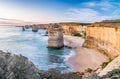 Twelve Apostles at sunrise, amazing natural landscape of Great O