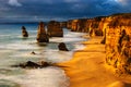 Twelve apostles sunset Royalty Free Stock Photo