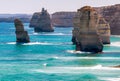 The Twelve Apostles, Victoria - Australia. Coastline view on a s Royalty Free Stock Photo