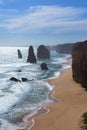 The Twelve Apostles view along Great Ocean Road, Australia Royalty Free Stock Photo