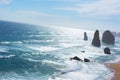 The Twelve Apostles view along Great Ocean Road, Australia Royalty Free Stock Photo