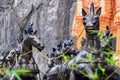 Bronze horse chariot in Batu Caves, Kuala Lumpur, Malaysia.