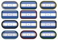 Twelve buttons of the Flag of Honduras