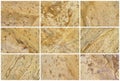 Twelve Natural Limestone Background or textures Royalty Free Stock Photo