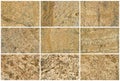 Twelve Natural Limestone Background or textures Royalty Free Stock Photo