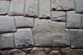 Twelve sided stone in the Inca Wall. Finest Example of Inca masonry and skill