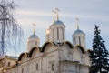 Twelwe apostles church. Moscow Kremlin. UNESCO World Heritage Site. Royalty Free Stock Photo