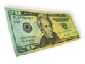 Twenty-dollar banknote Royalty Free Stock Photo