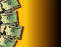 Twenty dollar bills background Royalty Free Stock Photo