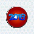 Twenty Eighteenth New Years decorated date border