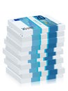 Twenty euro banknotes stacks Royalty Free Stock Photo