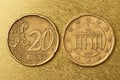 Twenty Euro cent coin of Germany Royalty Free Stock Photo
