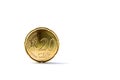 Twenty euro cents coin Royalty Free Stock Photo