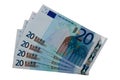 Twenty euro notes