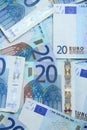 Twenty euro notes Royalty Free Stock Photo