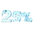 Twenty five percent of the ice Royalty Free Stock Photo