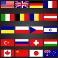 Twenty flags set