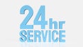 Twenty Four Hour Customer Service Availability Concept 3d render Royalty Free Stock Photo