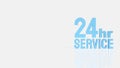 Twenty Four Hour Customer Service Availability Concept 3d render Royalty Free Stock Photo