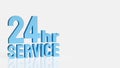 Twenty Four Hour Customer Service Availability Concept 3d render Royalty Free Stock Photo