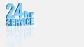 Twenty Four Hour Customer Service Availability Concept 3d render Royalty Free Stock Photo