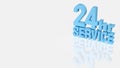 Twenty Four Hour Customer Service Availability Concept 3d render Royalty Free Stock Photo