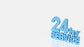 Twenty Four Hour Customer Service Availability Concept 3d render Royalty Free Stock Photo