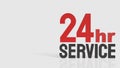 Twenty Four Hour Customer Support Service Concept 3d render Royalty Free Stock Photo