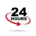 Twenty four hours clock Royalty Free Stock Photo