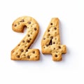 Twenty-four Numerals Cookie Realistic Portraits In Sleepycore Style