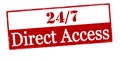 Twenty four seven direct access Royalty Free Stock Photo