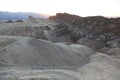 Twenty Mule Canyon from Zabriskie Point on Sunset. Badlands Death Valley