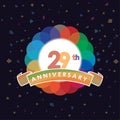 The twenty Ninth Anniversary logo celebrations