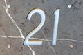 Twenty One Number Royalty Free Stock Photo