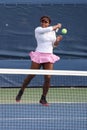 Twenty one times Grand Slam champion Serena Williams on practice court at US Open 2015