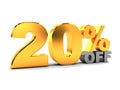 Twenty percent discount Royalty Free Stock Photo