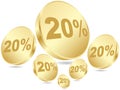 Twenty percent discount background