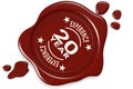 Twenty Year experience label seal Royalty Free Stock Photo