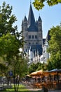 City of Cologne, old town and saint martin church