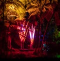 Taranaki Festival of Lights, Pukekura Park, New Plymouth, NZ 2020/2021 Royalty Free Stock Photo