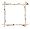 Twig frame of birch Royalty Free Stock Photo