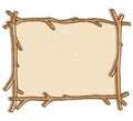 Twig Frame vector Royalty Free Stock Photo