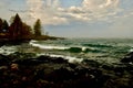 Twilight Along the Shores of Lake Superior Royalty Free Stock Photo