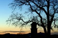 Twilight behind the small chapel