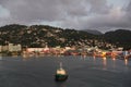 Twilight at Castries, Saint Lucia, Caribbean Island