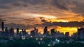 Twilight cityscape with cloudscape sunset time Royalty Free Stock Photo