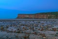 Twilight Cliff at Saltburn by the sea, North Yorkshire Royalty Free Stock Photo