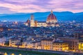 Twilight of Duomo Florence in Florence, Firenze, Italy Royalty Free Stock Photo
